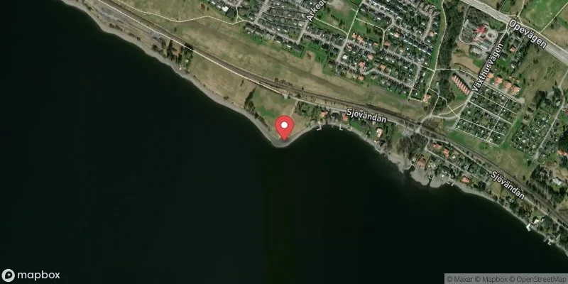 Satellitbild över Mårtensviken, Storsjöstrand i Östersund