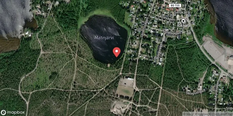 Satellitbild över Matinjärvi, Seskarö i Haparanda