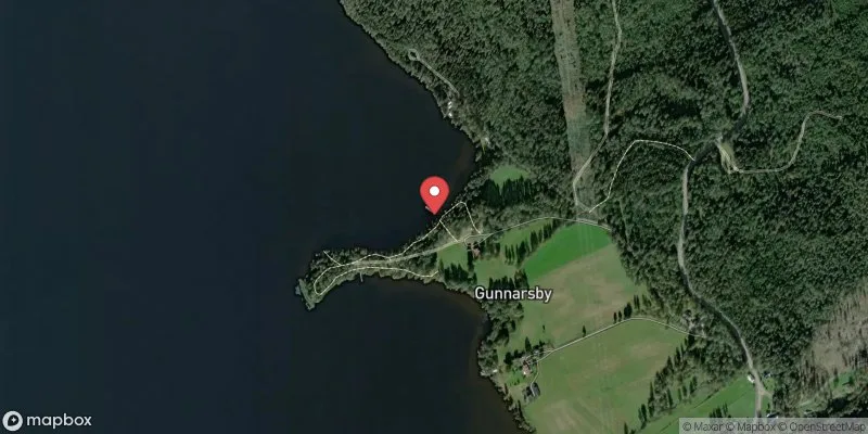 Satellitbild över Mellan Fryken, Hagudden i Kil