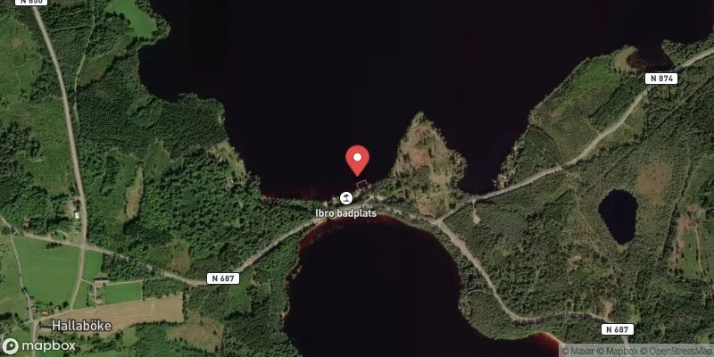 Satellitbild över Mellanfärgen, Ibro i Hylte