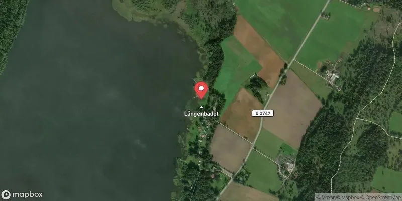 Satellitbild över Melldala, Långenbadet i Skövde