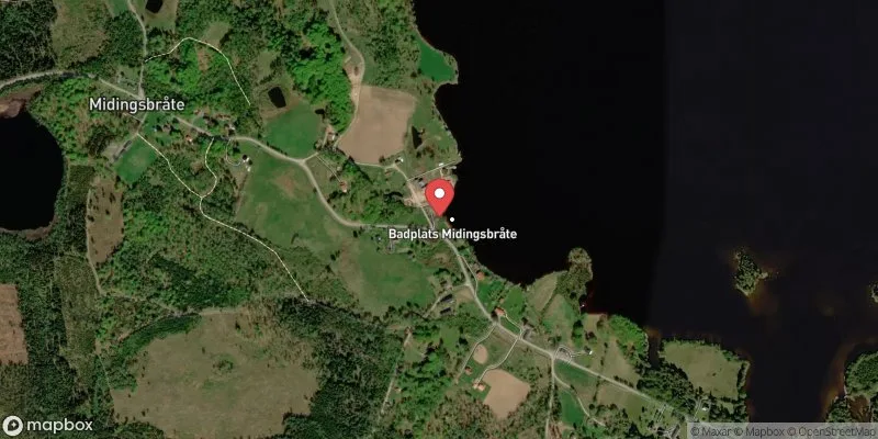 Satellitbild över Midingsbråte i Tingsryd