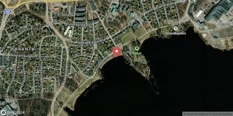 Satellitbild över Möckeln Näset Västra i Karlskoga