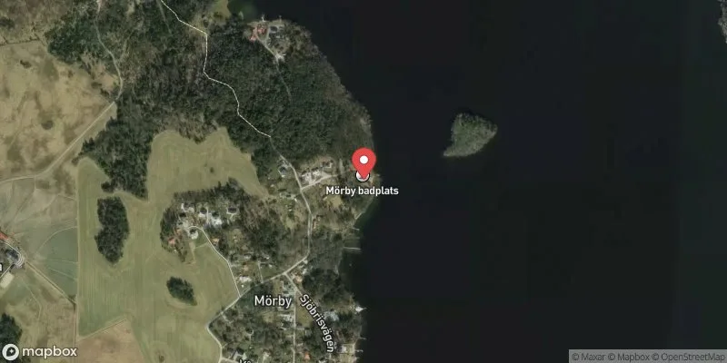 Satellitbild över Mörby i Ekerö