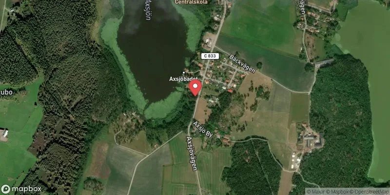 Satellitbild över Morgongåva, Axsjöbadet i Heby