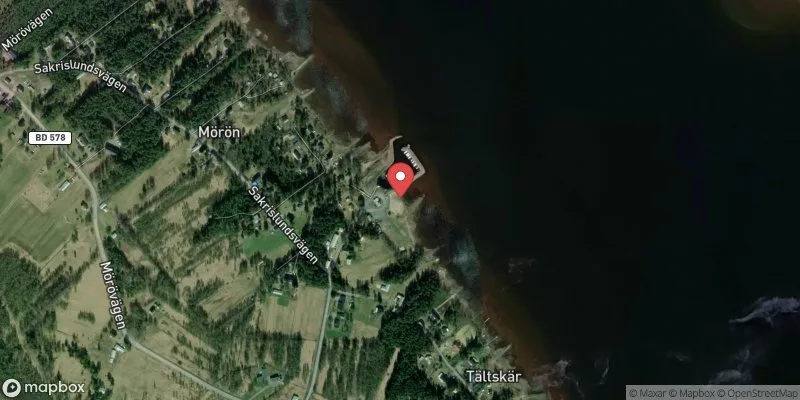 Satellitbild över Mörön i Luleå