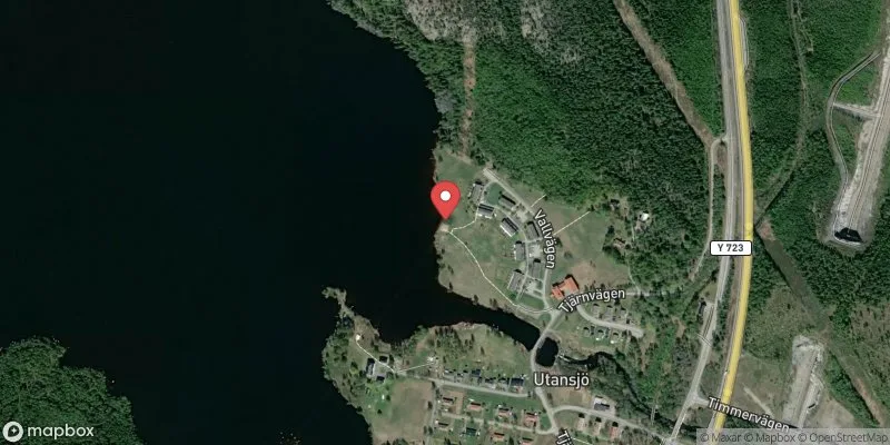 Satellitbild över Mörtsjön, Utansjö badplats i Härnösand