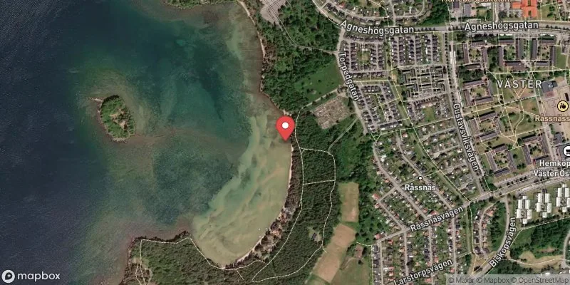 Satellitbild över Motala, Pariserviken i Motala