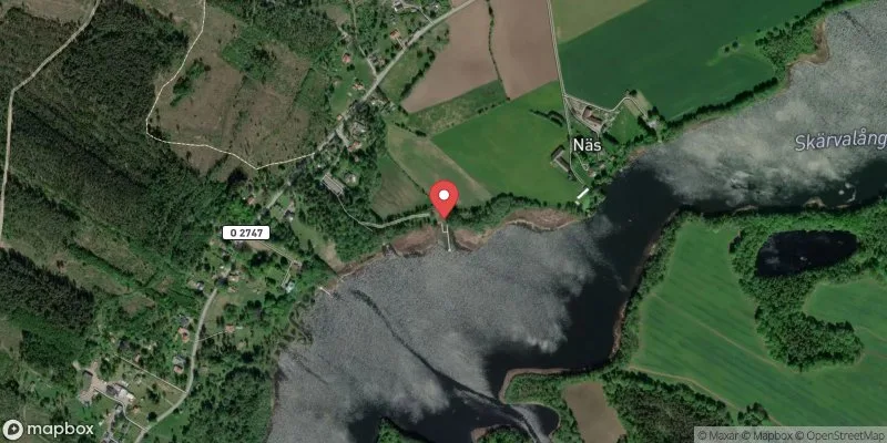 Satellitbild över Näsbadet i Skara