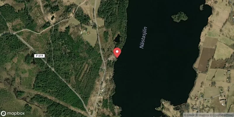 Satellitbild över Nästasjön i Värnamo