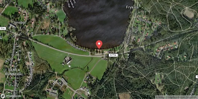 Satellitbild över Nedre Fryken, Fryksta 1B,bryggan i Kil