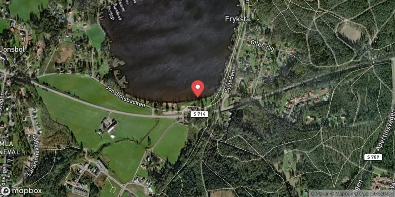 Satellitbild över Nedre Fryken, Fryksta 1E, mitten i Kil