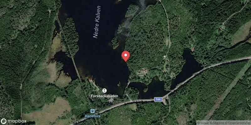 Satellitbild över Nedre Kalven, Forsbackabaden i Åmål