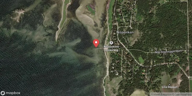 Satellitbild över Nisseviken i Gotland