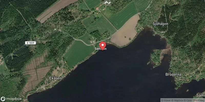 Satellitbild över Norra Sämbadet, Sämsjön i Herrljunga
