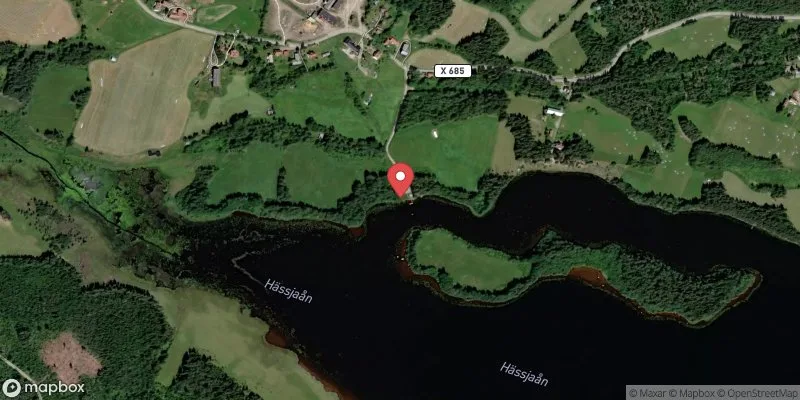 Satellitbild över Norrsjön, Norrby i Ovanåker