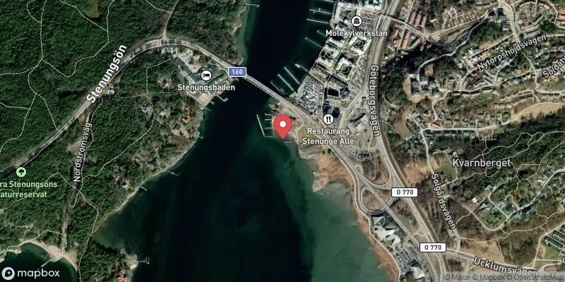 Satellitbild över Nösnäs i Stenungsund