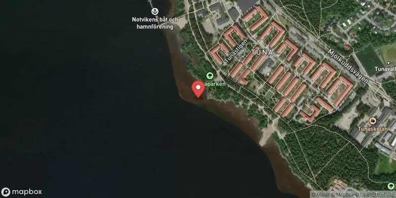 Satellitbild över Notviken i Luleå