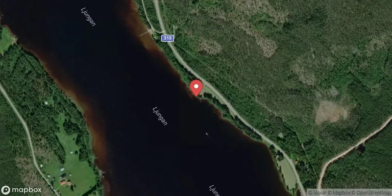 Satellitbild över Öjesjön, Kärrhuset i Ånge