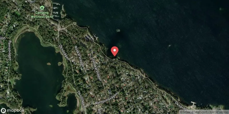 Satellitbild över Oknö, Stenskär i Mönsterås