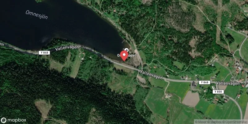 Satellitbild över Omnesjön i Kramfors