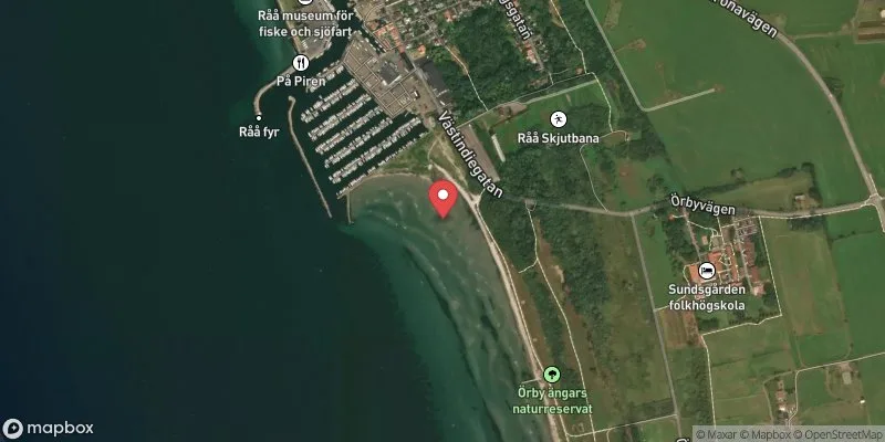 Satellitbild över Örby ängar norr i Helsingborg