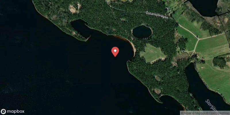 Satellitbild över Oresjön, Svartviksbadet i Rättvik