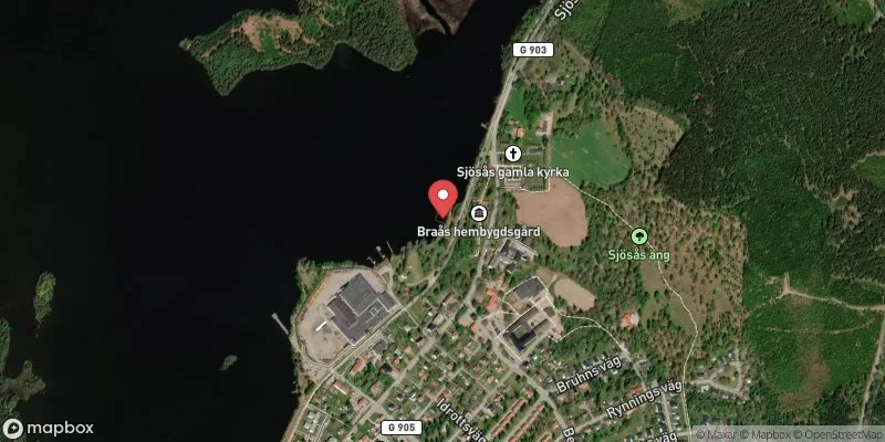 Satellitbild över Örken, Braås i Växjö