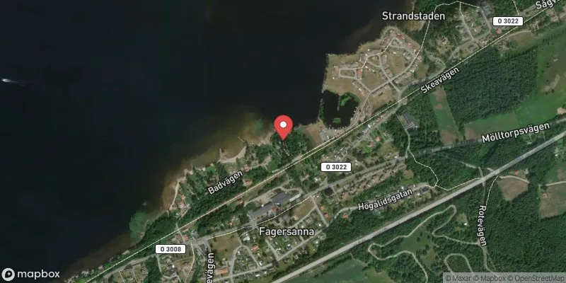 Satellitbild över Örlen, Fagersanna i Tibro