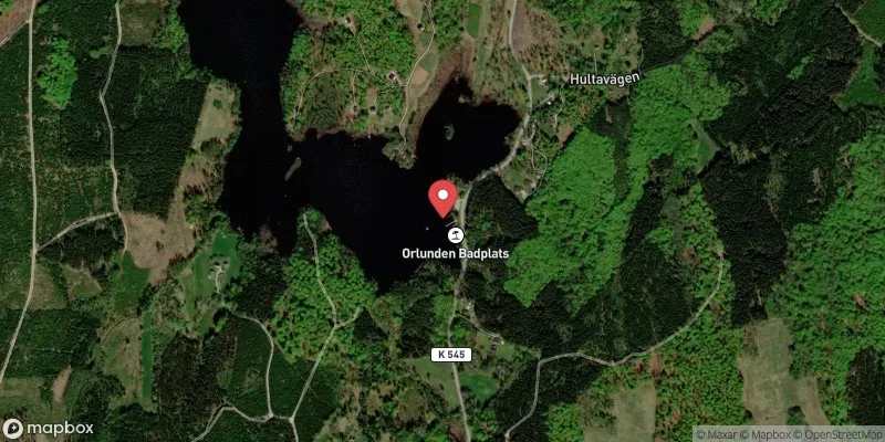 Satellitbild över Orlunden i Olofström