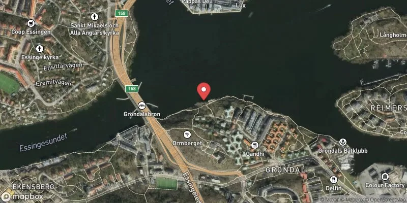 Satellitbild över Ormbergets bryggbad (Gröndal), Mälaren i Stockholm