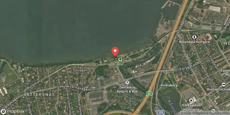 Satellitbild över Oset i Jönköping