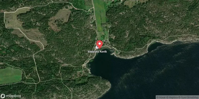 Satellitbild över Östersjön, Västra Koviks badpl i Nyköping