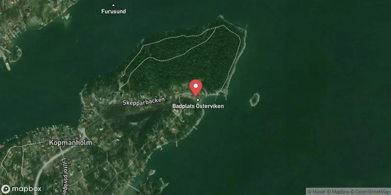 Satellitbild över Österviken i Norrtälje