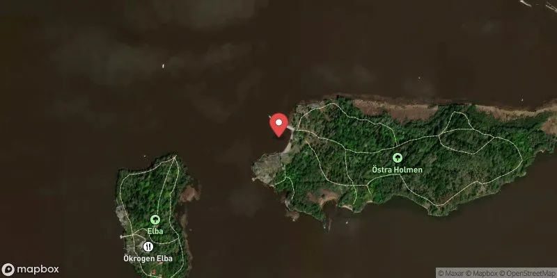 Satellitbild över Östra Holmen, Badviken i Västerås
