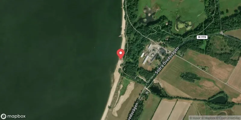 Satellitbild över Östra Vombsjön i Sjöbo