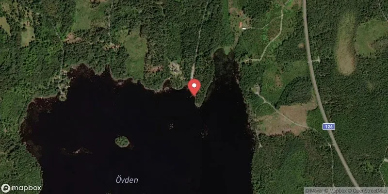 Satellitbild över Övden i Alvesta