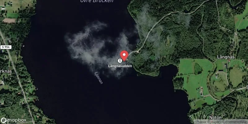 Satellitbild över Övre Brocken Långnäs i Torsby