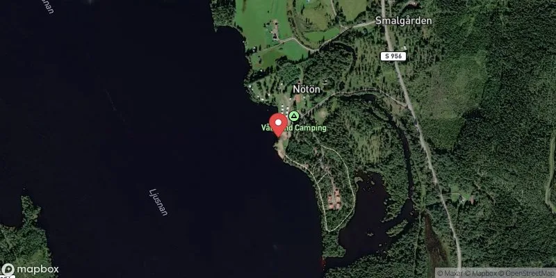 Satellitbild över Övre Brocken Nötön i Torsby