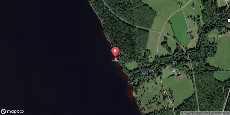 Satellitbild över Övre Fryken Bada i Torsby