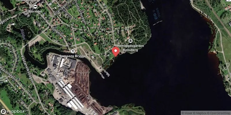 Satellitbild över Övre Fryken Kollsberg i Torsby