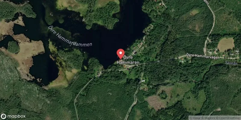Satellitbild över Övre Hammaren, Voxnabruk i Ovanåker