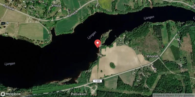 Satellitbild över Pallviken Matfors i Sundsvall