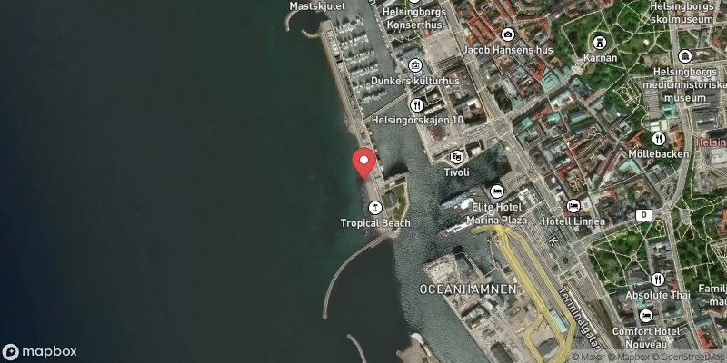 Satellitbild över Parapeten i Helsingborg