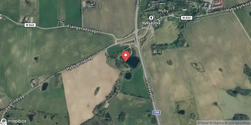 Satellitbild över Pudesjö i Svedala