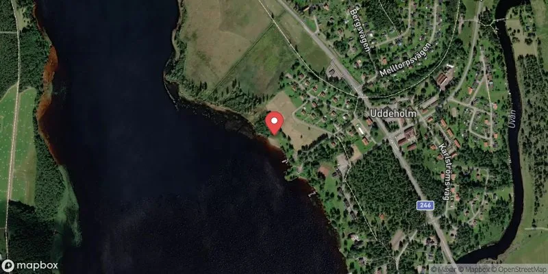 Satellitbild över Rådasjön, Uddeholm i Hagfors