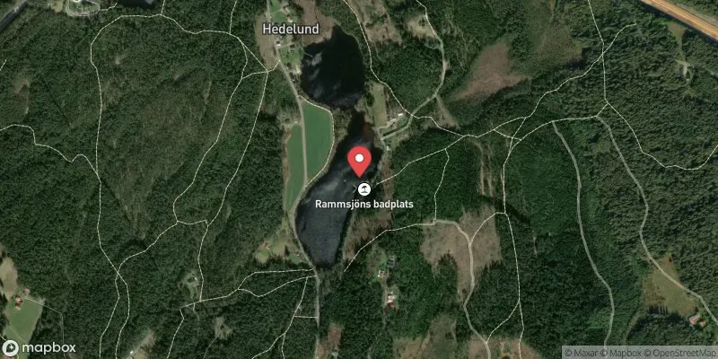 Satellitbild över Rammsjön i Härryda