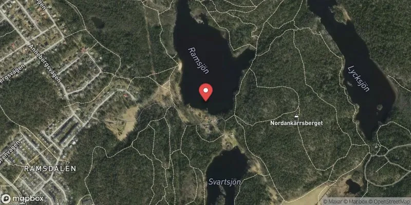 Satellitbild över Ramsjön i Haninge