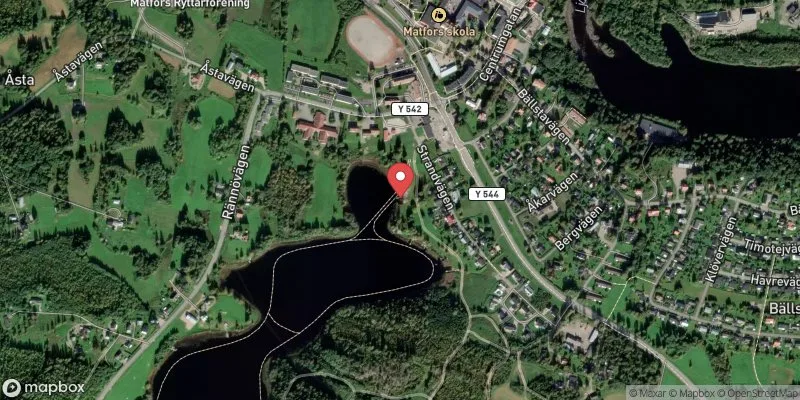 Satellitbild över Rännö Matfors i Sundsvall