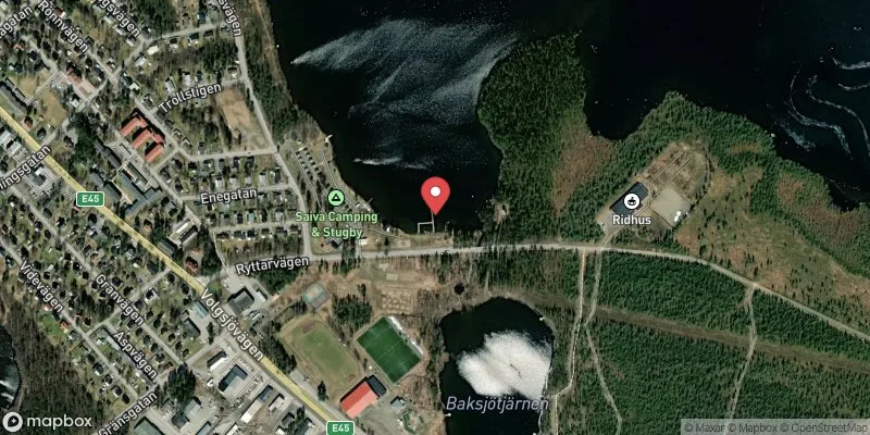 Satellitbild över Rasten Saiwa i Vilhelmina